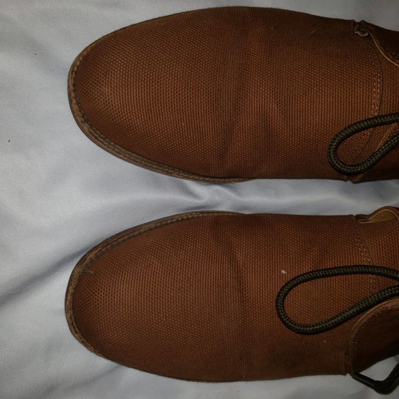 Thorocraft Men’s Brown Canvas Desert Trevor Ankle Chukka Boots Size EU 42 US 9 - Picture 3 of 12